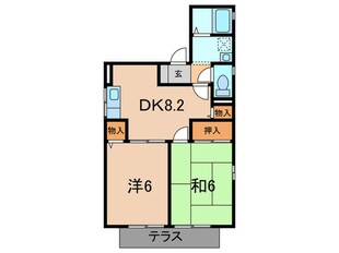 アイビ－グリ－ンの物件間取画像